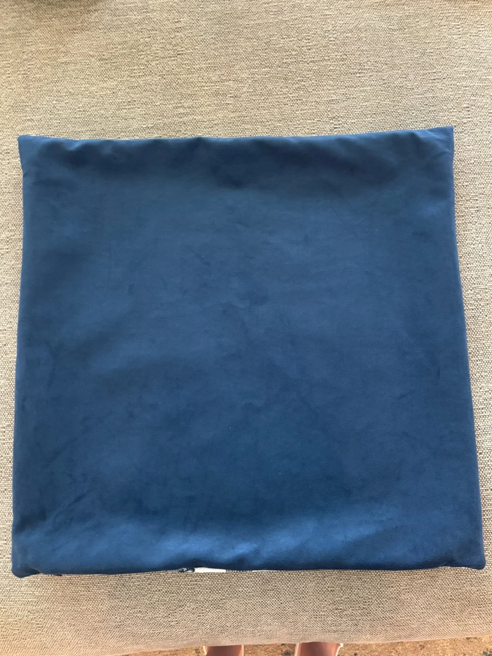 Z Gallerie 20” Navy Monkey Jacquard Decorative Pillow